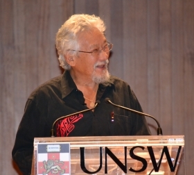 By moving to eliminate the carbon price, Tony Abbott would make this a "politically toxic" issue in Australia for at least a decade, said environmentalist David Suzuki. (Image: UNSW)
