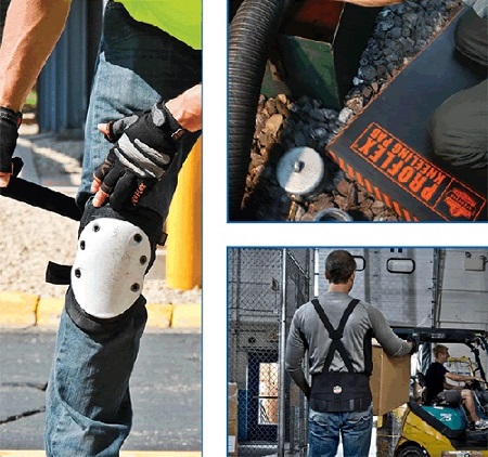 Using quality knee and back supports can prevent two of the most common types of work-related injuries from occurring.