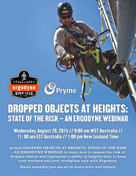 Register to Attend Ergodyne's Dropped Objects at Heights Webinar