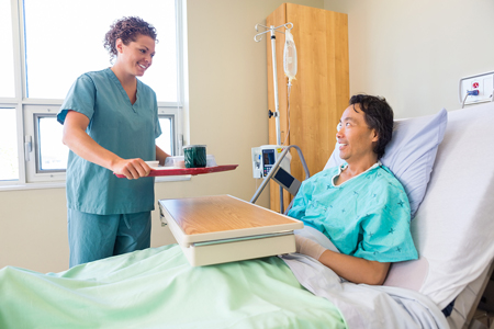 Adjusting the height of the hospital bed also increases the ease of health professionals to access patients and allows them to provide an improved level of care.