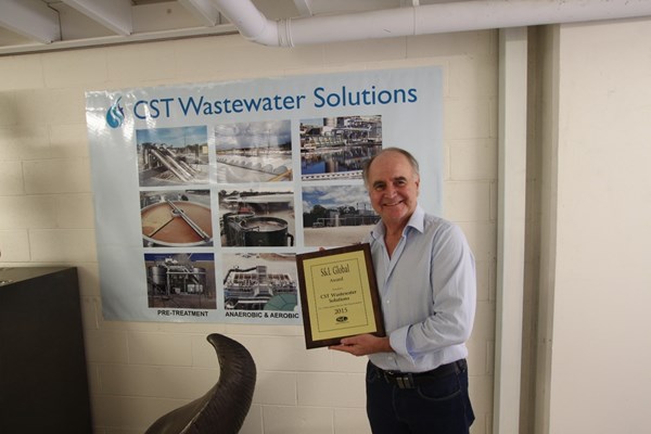 CST Managing Director Michael Bambridge with the S&L Award