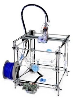 3D printing: A fast and cheap way to produce lots of different parts.