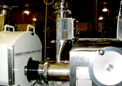 In-pipe microwave moisture meter on feed to extruder