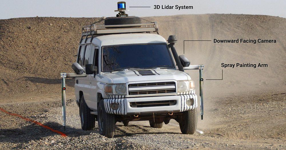 Autonomous Landmine Detection & Marking Vehicle