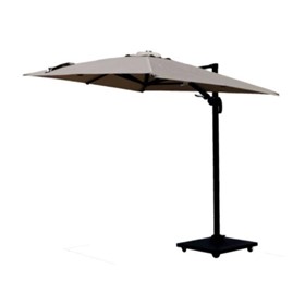 Commercial Cantilever Umbrella | Square Boston Charcoal