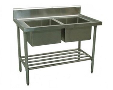 Alphaline - Stainless Steel Double Sink Bench | XS2-60120C