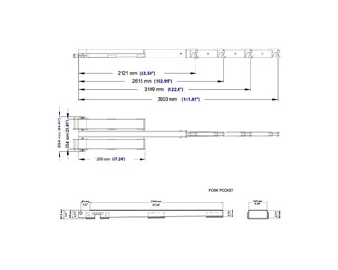 Aardwolf - Forklift Boom | FB2LP-3600, 2 stage telescopic jib.