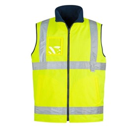 Mens Hi Vis Lightweight Fleece Lined Safety Vest