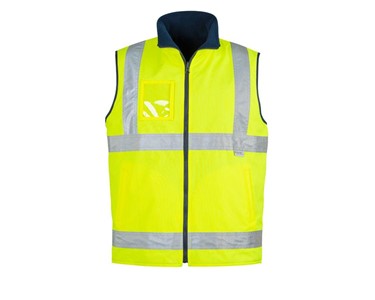 Mens Hi Vis Lightweight Fleece Lined Safety Vest