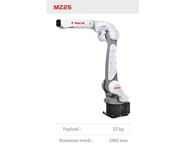 Nachi - Robotic Arm | MZ25 -25 Kg Payload with 1882 mm reach