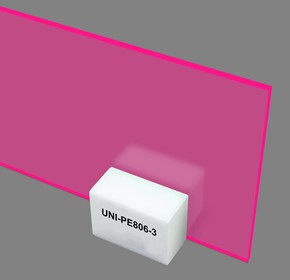 Pastel Magenta Satin/Gloss Acrylic Sheet (UNI-PE806-3)