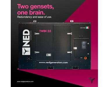 NED - Twin55 - Two Gensets (Generator Set), One Brain