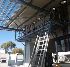 Veqtor custom designed awning and platform Veqtor custom designed awning and platform