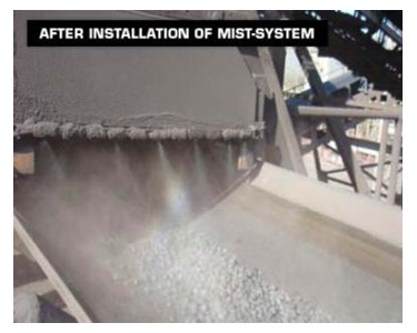Dust Control | DAS High Pressure Mist Systems