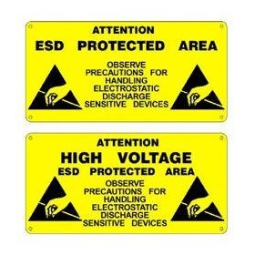 ESD Production Area Safety Signs | Iteco