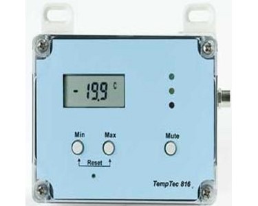 Data Logger | TempTec 816 | Temperature Data - Min/Max LCD