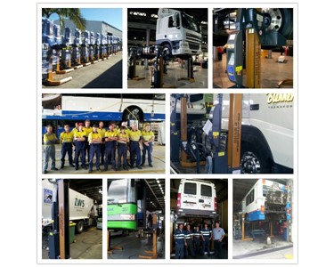 Mobile Truck, Bus and Rail Column Lift | HETRA