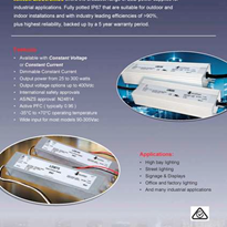 LED Power Supply Selection Catalogue - For LED Industry
