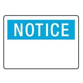 Notice Sign | STS 006