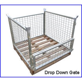 Pallet Cage Complete with Hardwood Pallet | R.J. Cox Engineering