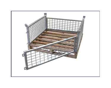 Pallet Cage Complete with Hardwood Pallet | R.J. Cox Engineering