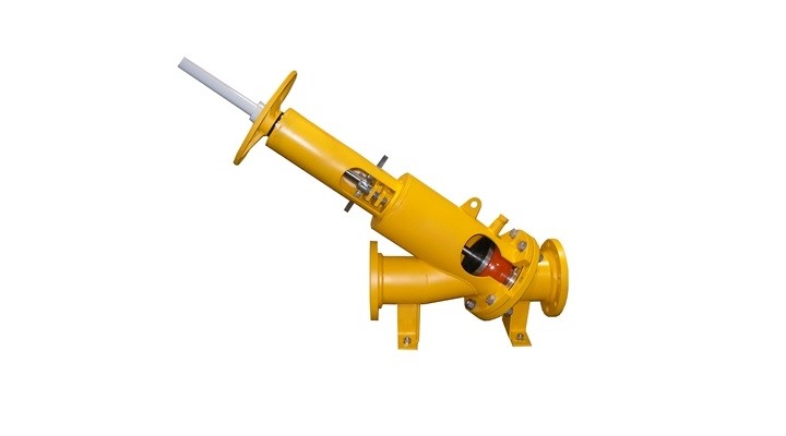 The Upwey MAXI-Check I valve combines the back-flow prevention function of a ball check valve with a hand-wheel operated or auto-actuated spindle and ball-retaining yoke mechanism. 