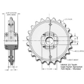 23 Tooth Drive Sprockets | HMAX 7205