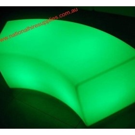 Illuminated Curved Bench Seat | Illuminated Curved Bench Seat