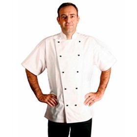 White Short Sleeve Chef Jackets | WSS050