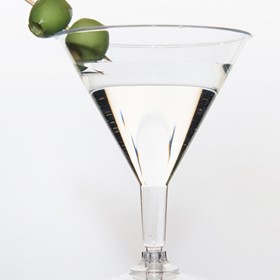 Plastic Cocktail Glass - Martini - 220ml - CO60