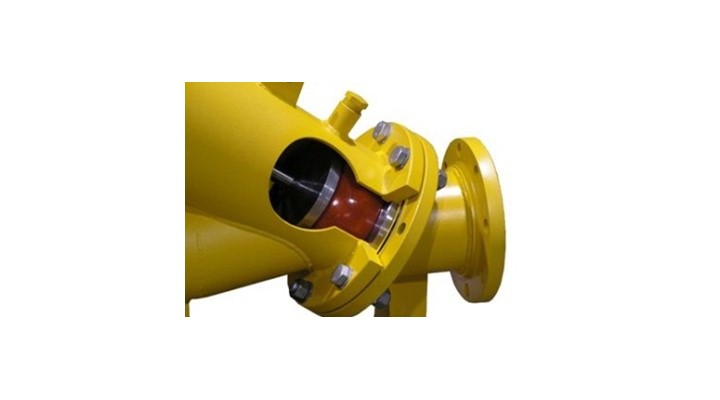 The UVE check valve keeps solids, stringy material, grit, rags, etc. moving without the need for back flushing. 