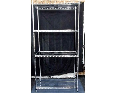 Rack Shelving | Chrome Plated 4 Adjustable Level 