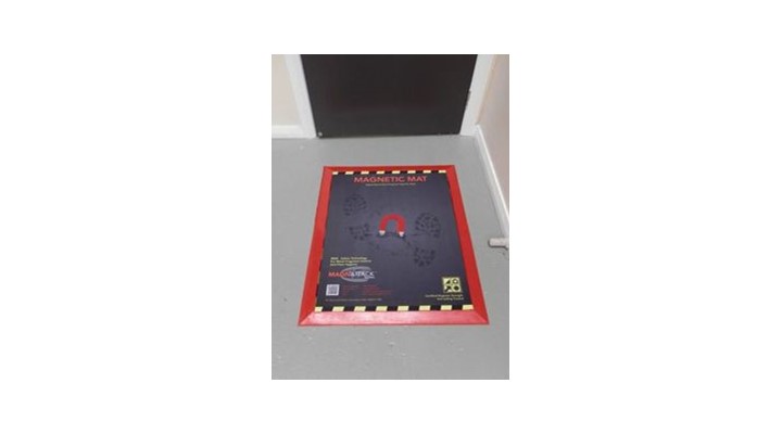 MAGNATTACK™ Transfer Control Mat in place of exit point ready for use.
