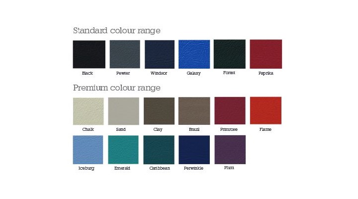 Upholstery Colour Options