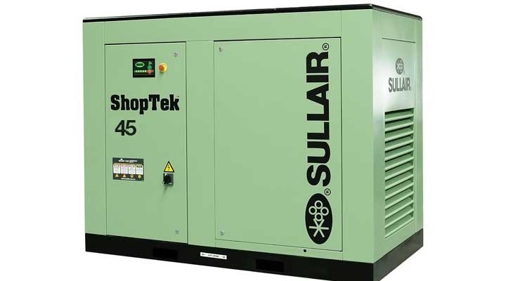 ShopTek compressors feature deluxe monitoring.