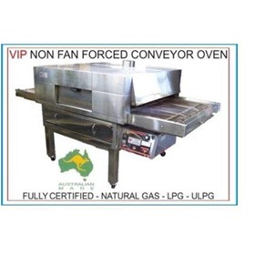 Gas Commercial Conveyor Pizza Oven - Non Fan Forced - Mesh Belt