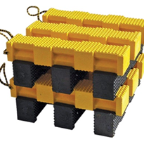 Plastic cribbing sets benchmarks for weight-bearing consistency
