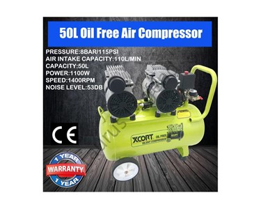 Xcort - 50L Oil Free Air Compressor - Air Direct