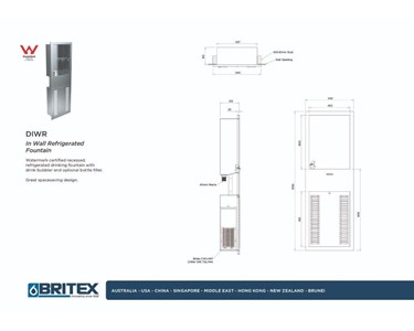 Britex - Drinking Fountain | In Wall Refrigerated