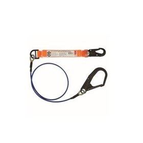 LINQ 2M Elite Wire Rope Lanyard Single Leg with Snap Hook 