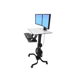 Computer Cart  | Workfit-C, Dual Sit-stand Workstation