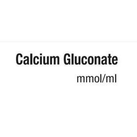Drug Identification Label - White | Calcium Gluconate mmol/ml