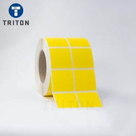Thermal Label 50x50 2Up, Yellow, Freezer Adhesive