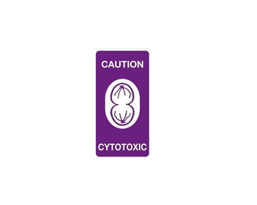 Medi-Print - Falls Risk Cytotoxic Identification Label | Caution Cytotoxic