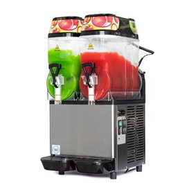 Slushie Machine with LED Light Box | GTO 2FF Twin Bowl 
