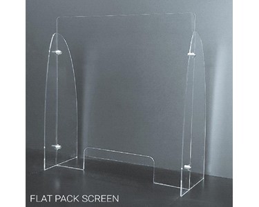 Acrylic Sneeze Guard Screen | Flat Pack Model