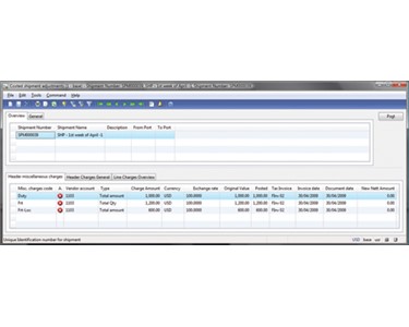 Landed Cost with Shipment Tracking for Microsoft Dynamics AX