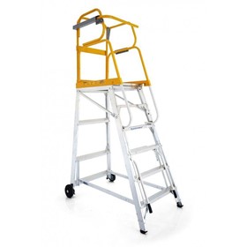 All Terrain Mobile Platform Ladder 150kg 4.015M | Tracker