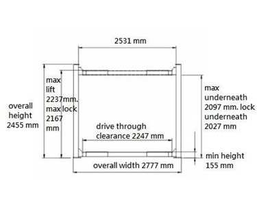 BulletPro - BP40HP 4 post 4 ton parking lift
