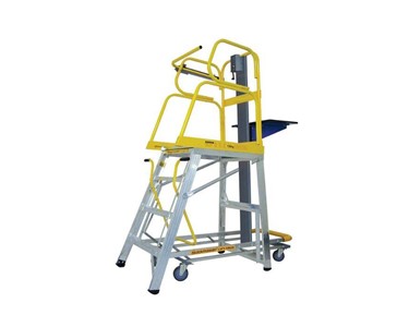 Stockmaster - Order Picker Ladder | Automatic Braking